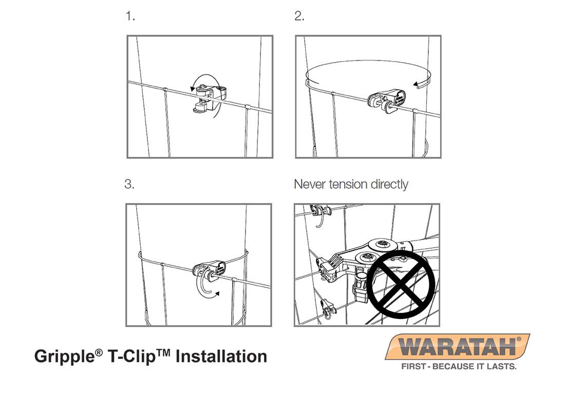 Gripple T-Clip, Wire Joiners