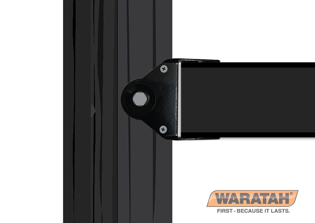 WAR Flex Rail Electric End Flat Bracket