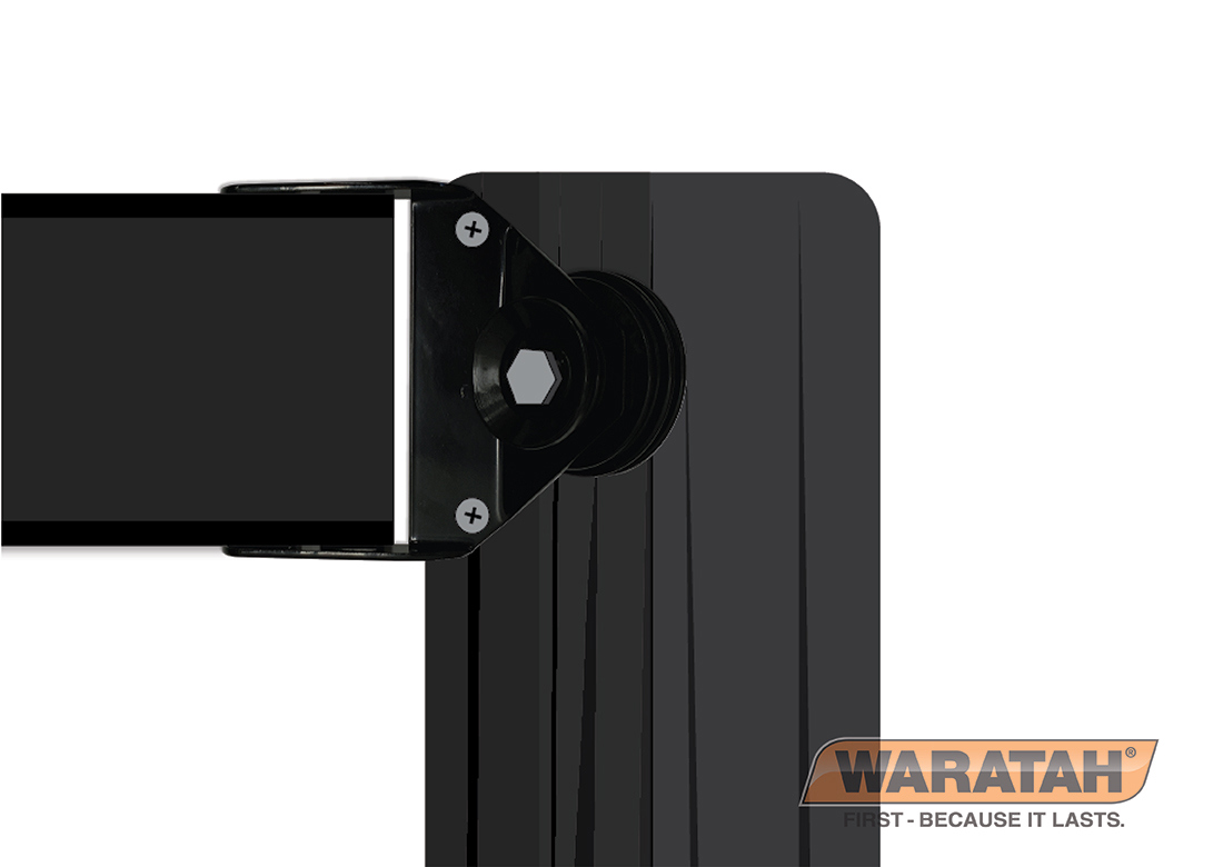 WAR Flex Rail Electric End Angle Bracket