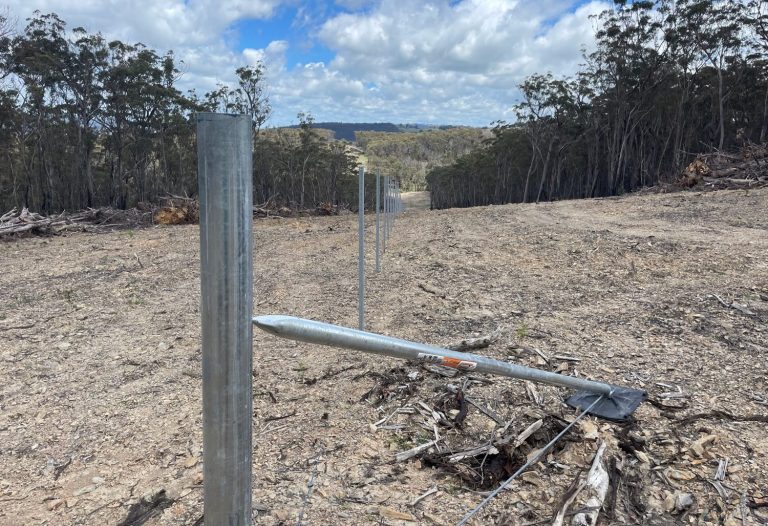 Dog proof fence bottom top