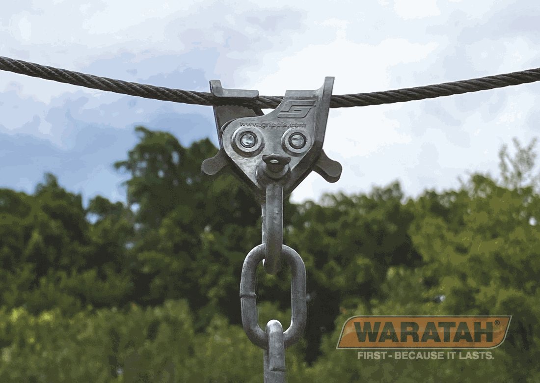 WAR Wire Rope 6Mm Gripple C Clip Insitu
