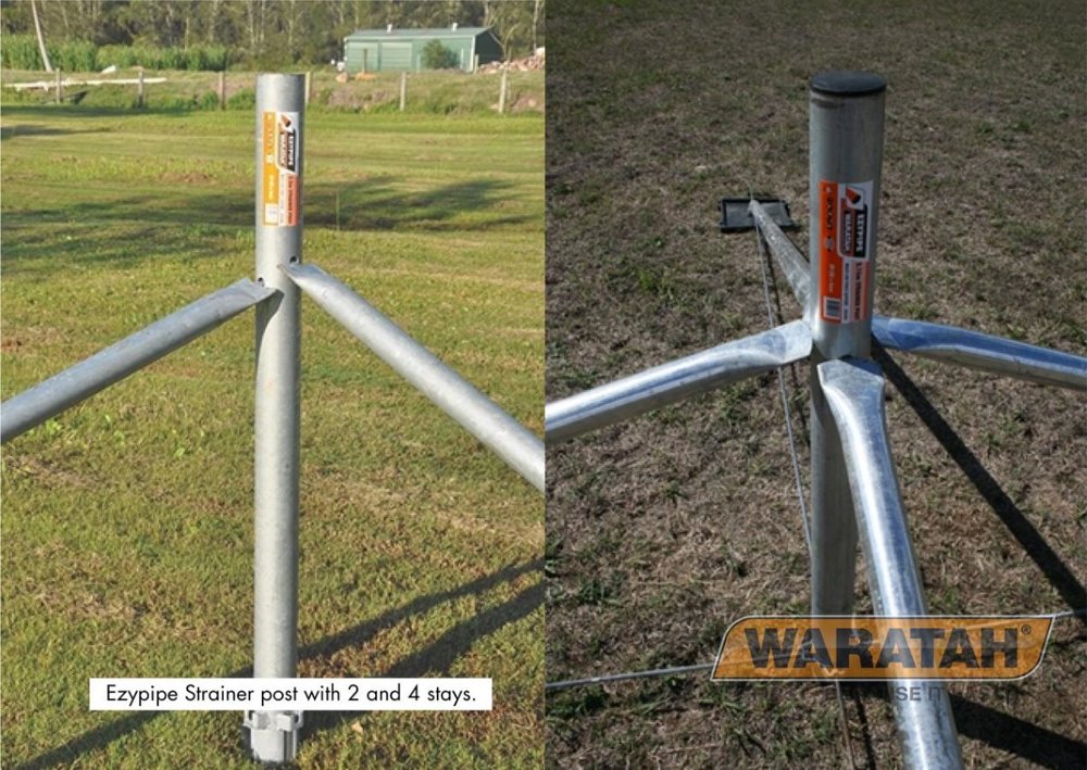 Ezypipe Strainer Post Strainer Assemblies Waratah Fencing