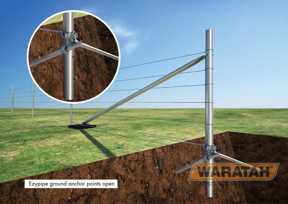 Ezypipe Strainer Post Strainer Assemblies Waratah Fencing